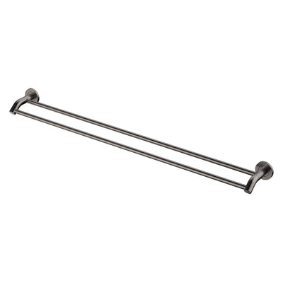 Fienza Kaya Double Towel Rail 900mm, Gun Metal