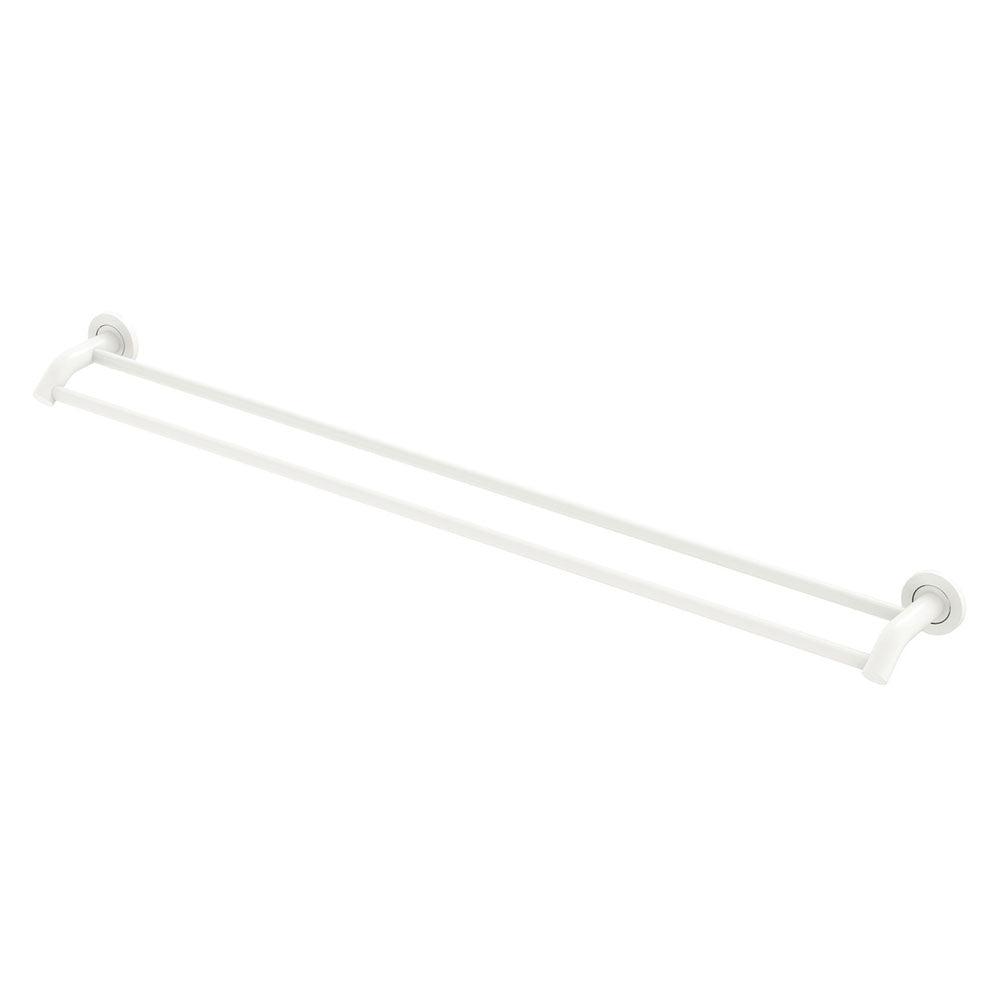 Fienza Kaya Double Towel Rail 900mm, Matte White
