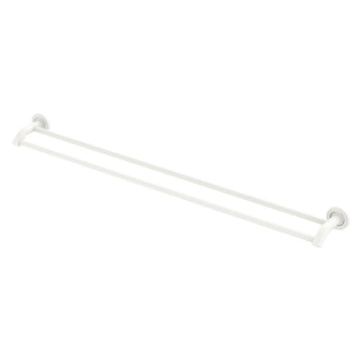 Fienza Kaya Double Towel Rail 900mm, Matte White