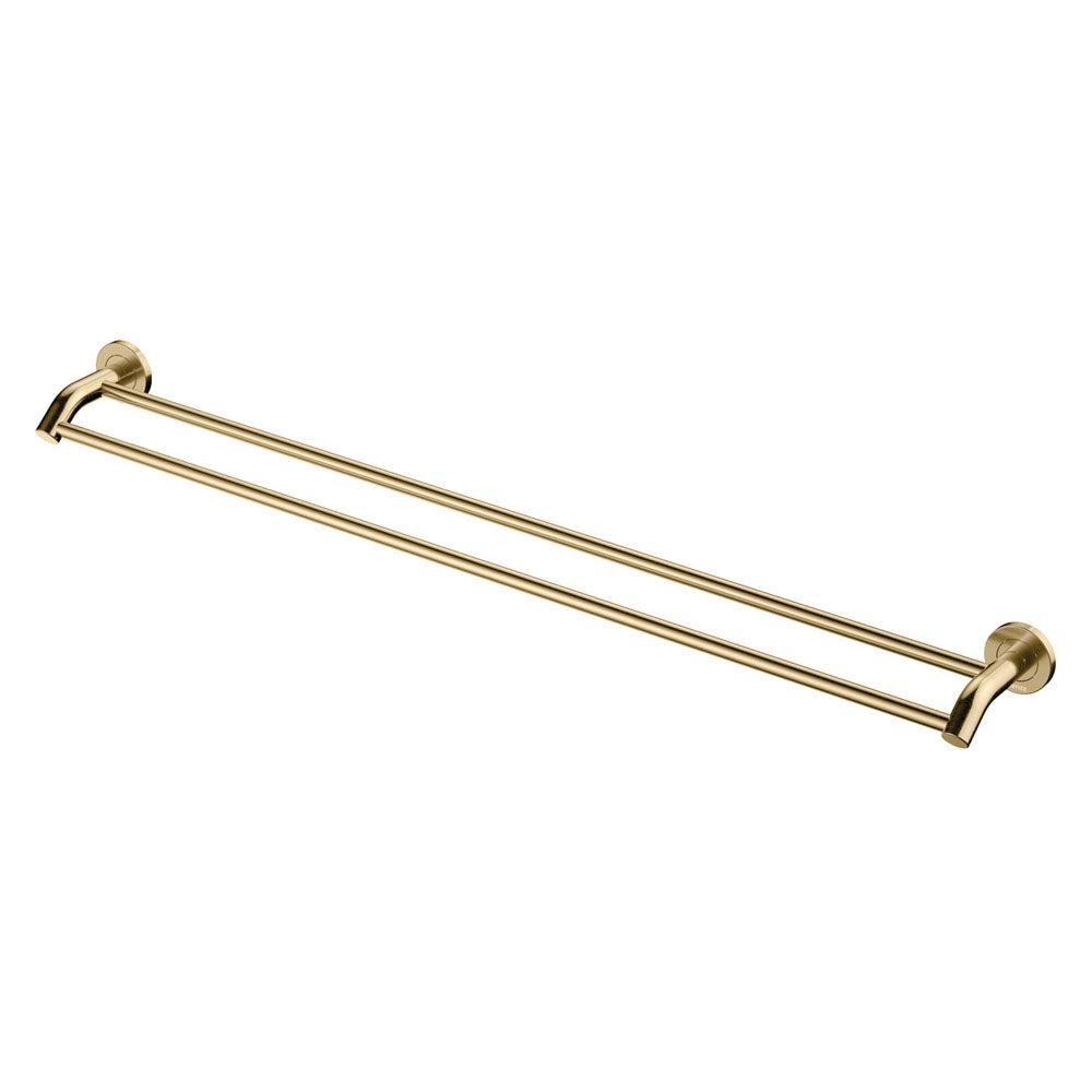 Fienza Kaya/Hustle 900mm Double Towel Rail, Urban Brass