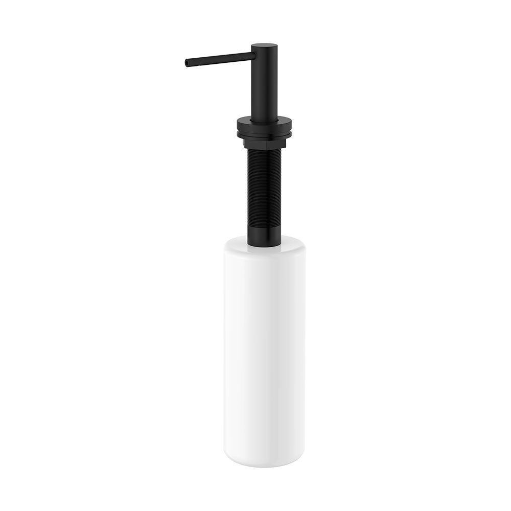 Fienza Kaya Bench Mounted Soap Dispenser, Matte Black