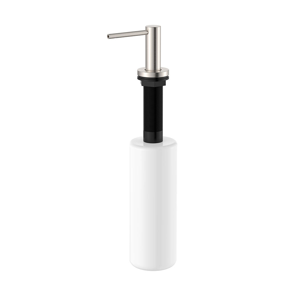 Fienza Kaya Bench Mounted Soap Dispenser, Brushed Nickel