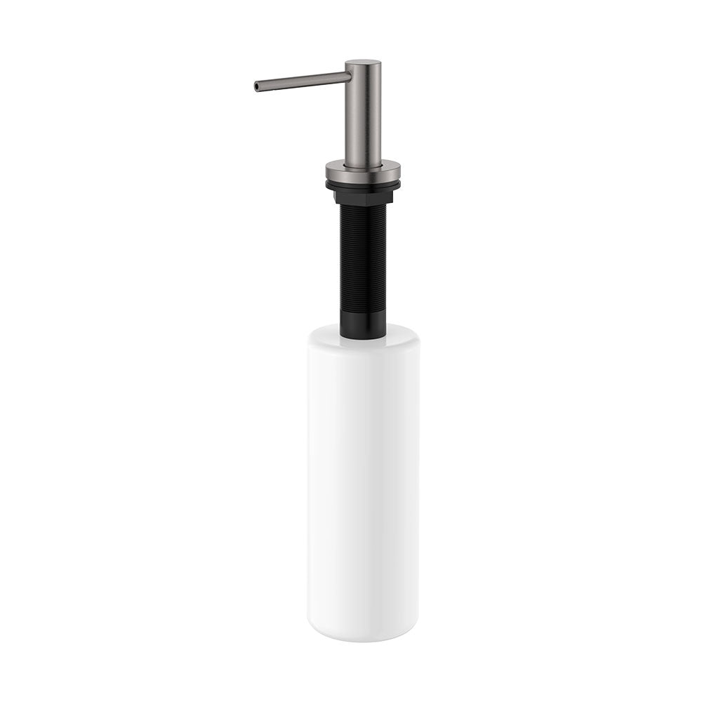Fienza Kaya Bench Mounted Soap Dispenser, Gun Metal