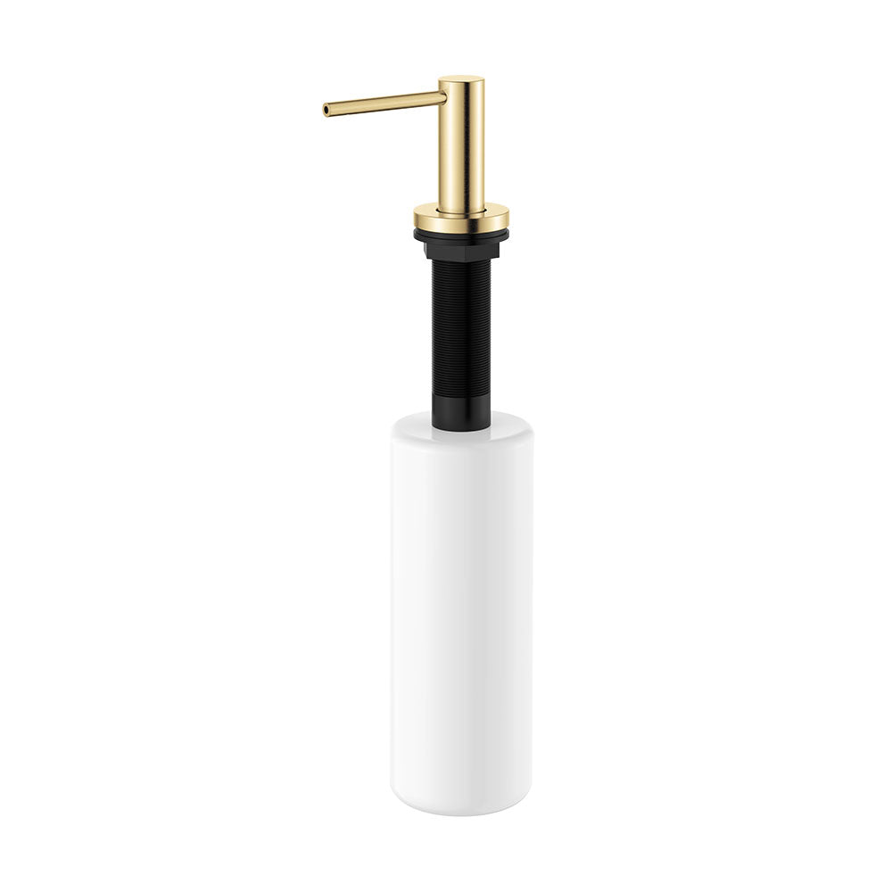 Fienza Kaya Bench Mounted Soap Dispenser, Urban Brass