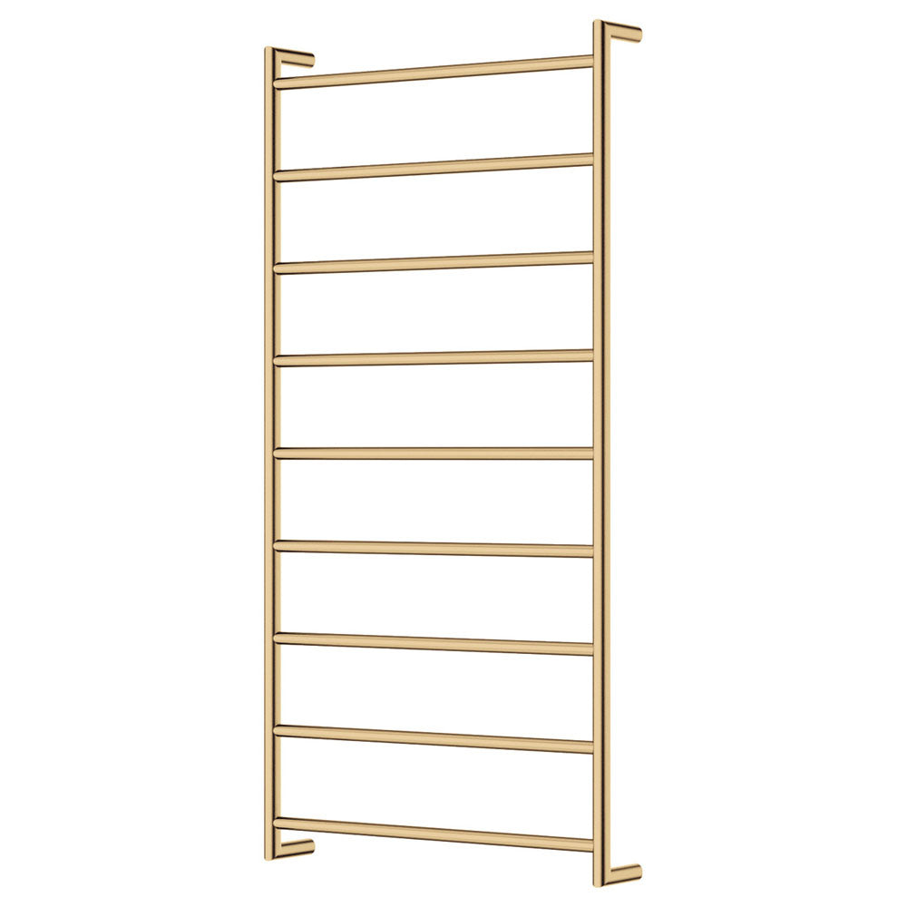 Fienza Kaya Heated Towel Rail, 600 x 1200mm, Urban Brass