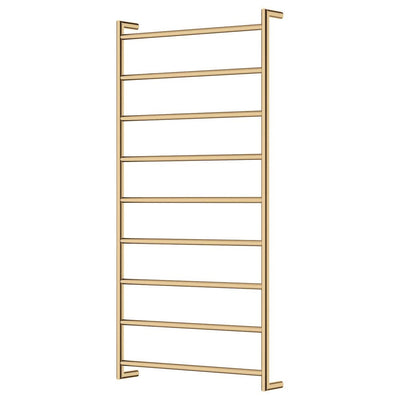 Fienza Kaya Heated Towel Rail, 600 x 1200mm, Urban Brass