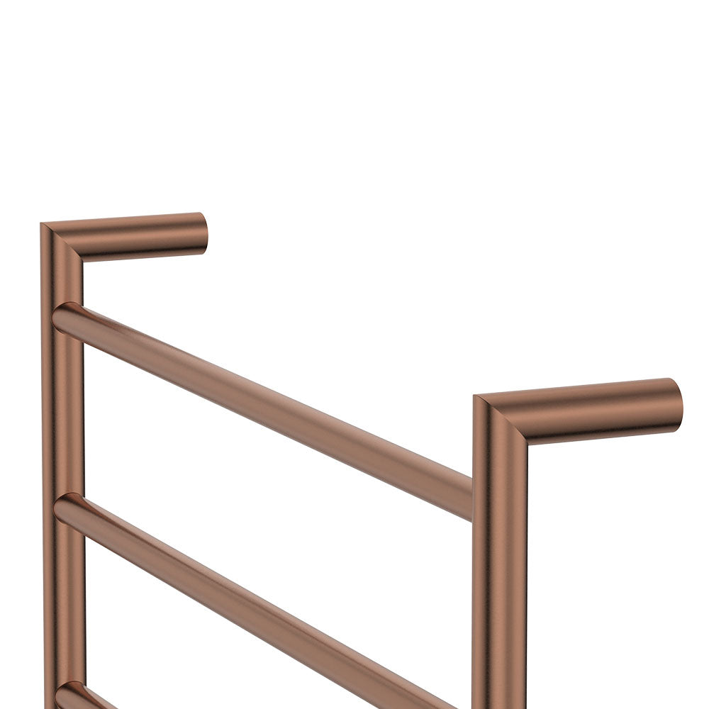 Fienza Kaya Heated Towel Rail, 600 x 450mm, Brushed Copper