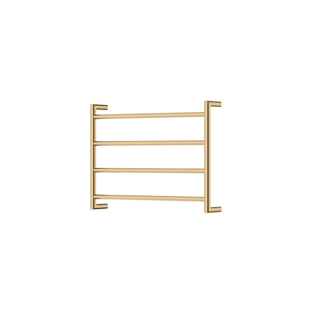Fienza Kaya Heated Towel Rail, 600 x 450mm, Urban Brass