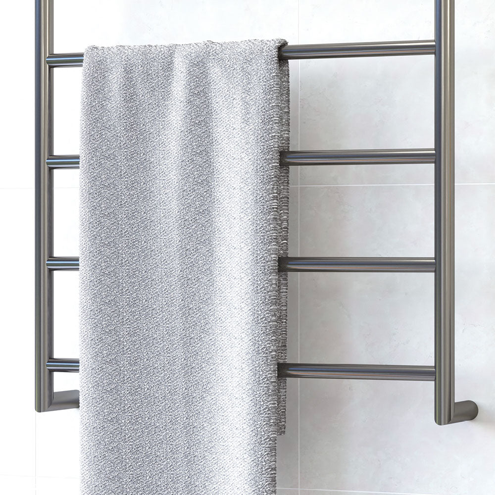 Fienza Kaya Heated Towel Rail, 600 x 800mm, Gun Metal