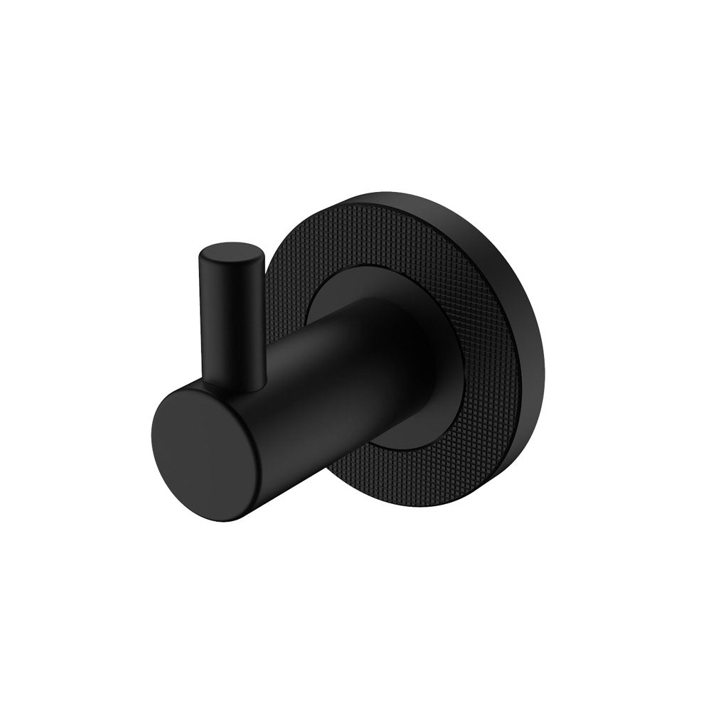 Fienza Axle Single Robe Hook, Matte Black