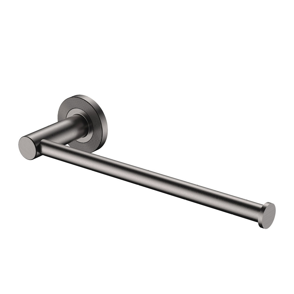 Fienza Axle Dual Purpose Towel Rail Roll Holder, Gun Metal