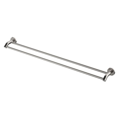 Fienza Axle Double Towel Rail 900mm, Brushed Nickel