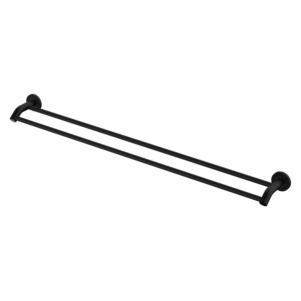 Fienza Axle Double Towel Rail 900mm, Matte Black