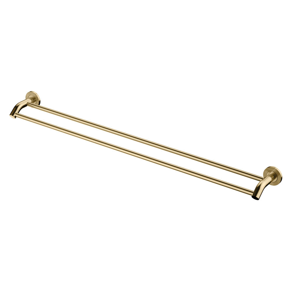 Fienza Axle Double Towel Rail 900mm, Urban Brass