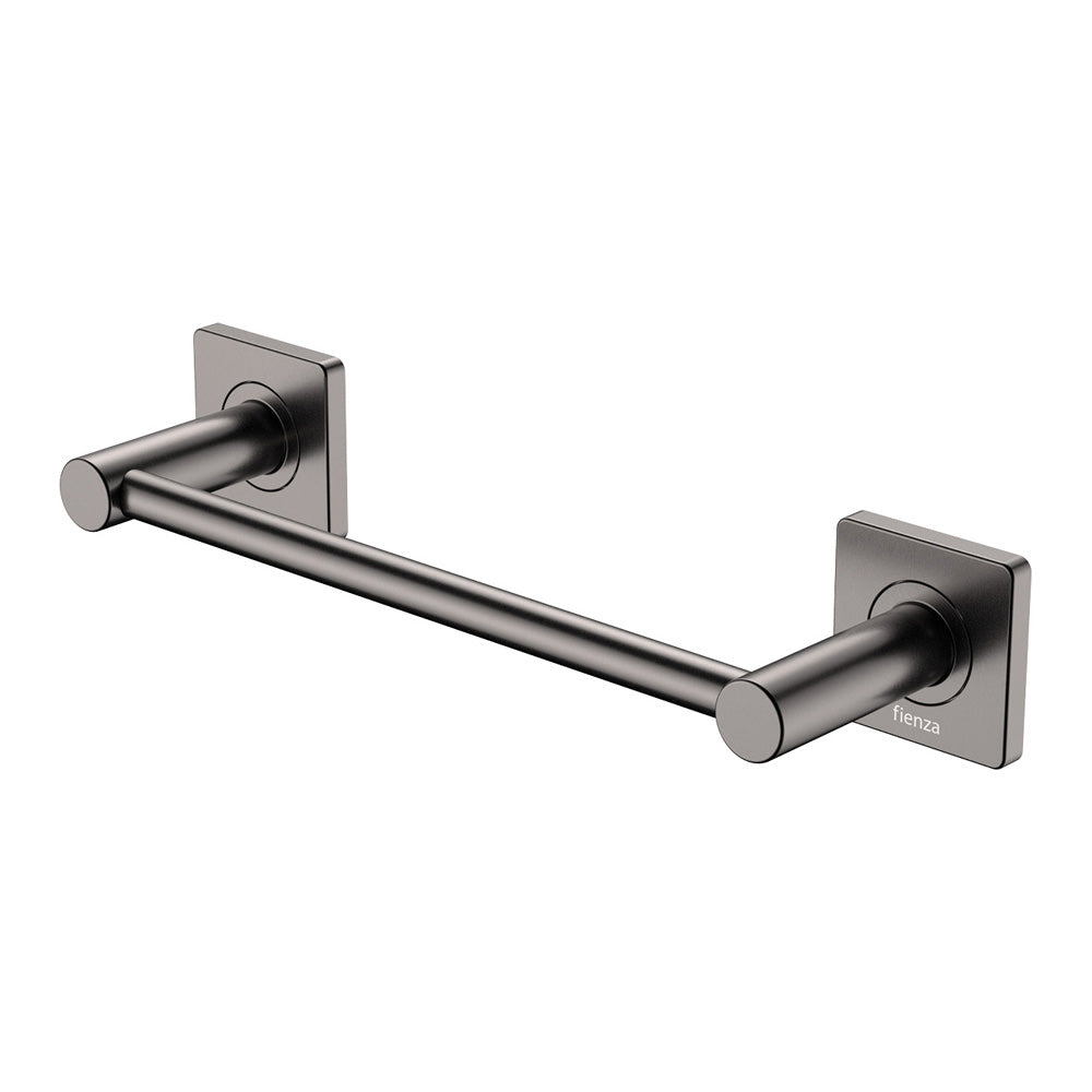 Fienza Sansa Single Towel Rail 300mm, Gun Metal