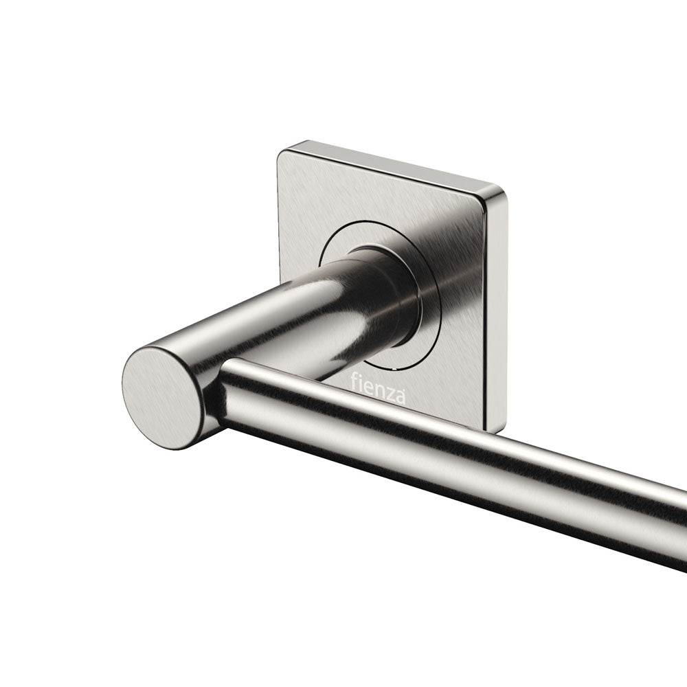 Fienza Sansa Single Towel Rail 900mm, Brushed Nickel