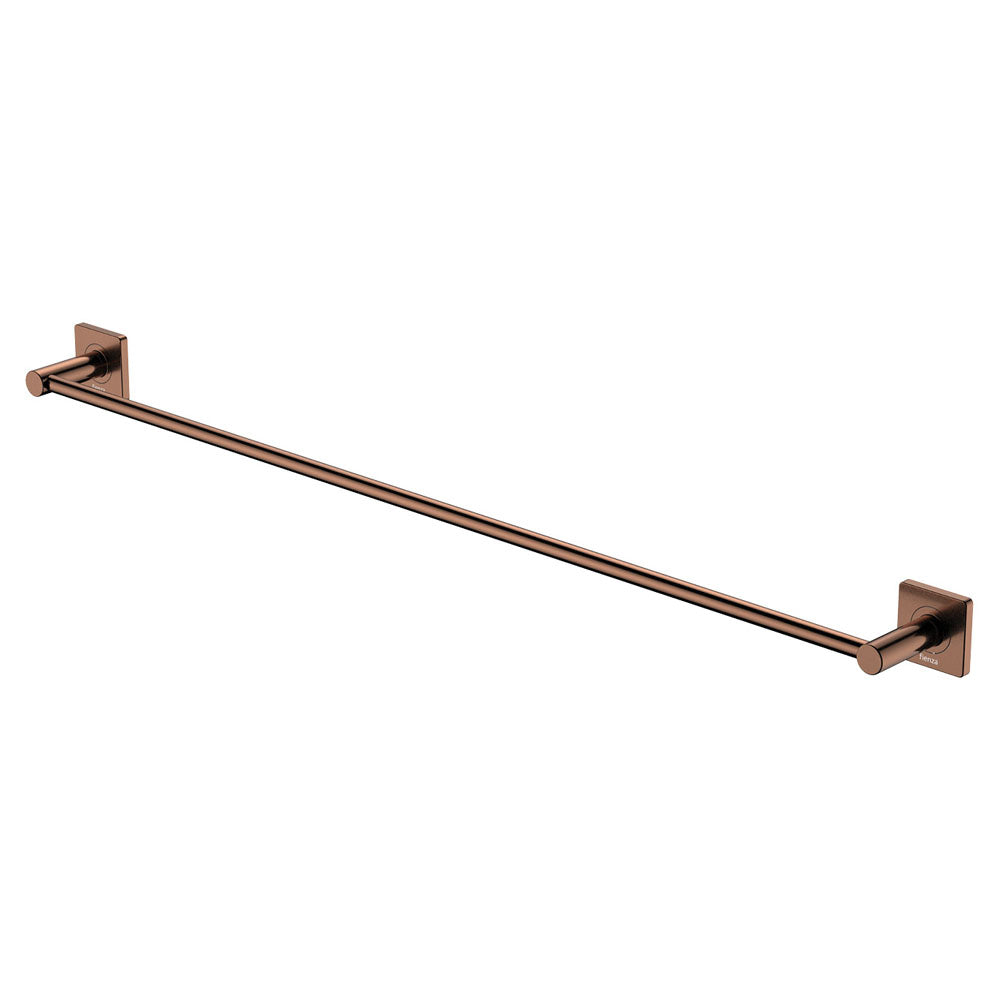 Fienza Sansa Single Towel Rail 900mm, Brushed Copper