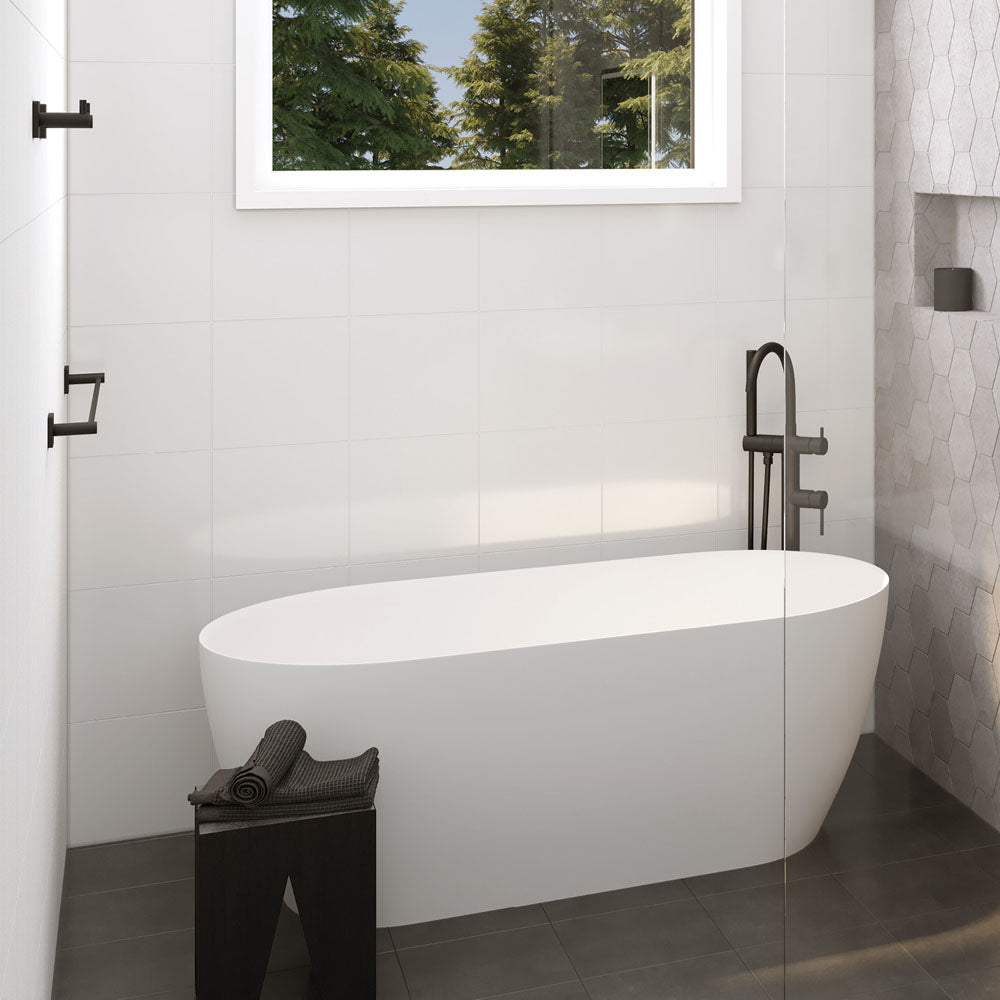 Fienza Sansa Single Towel Rail 900mm, Matte Black