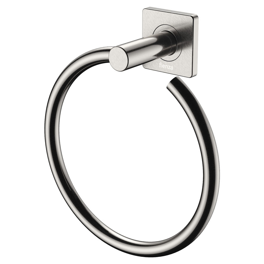 Fienza Sansa Towel Ring, Brushed Nickel