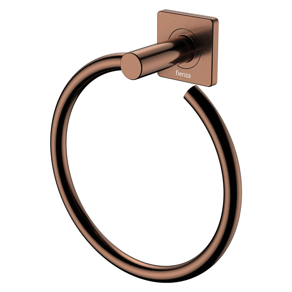 Fienza Sansa Towel Ring, Brushed Copper