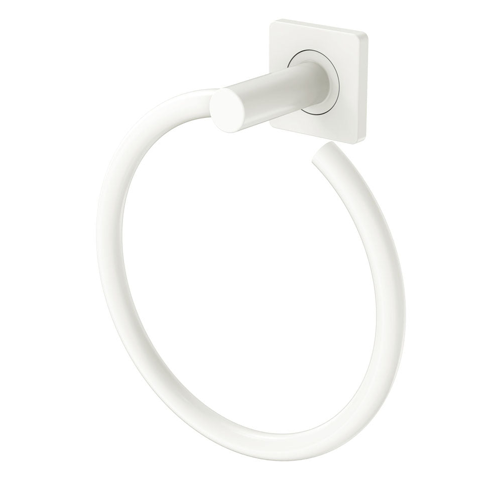 Fienza Sansa Towel Ring, Matte White
