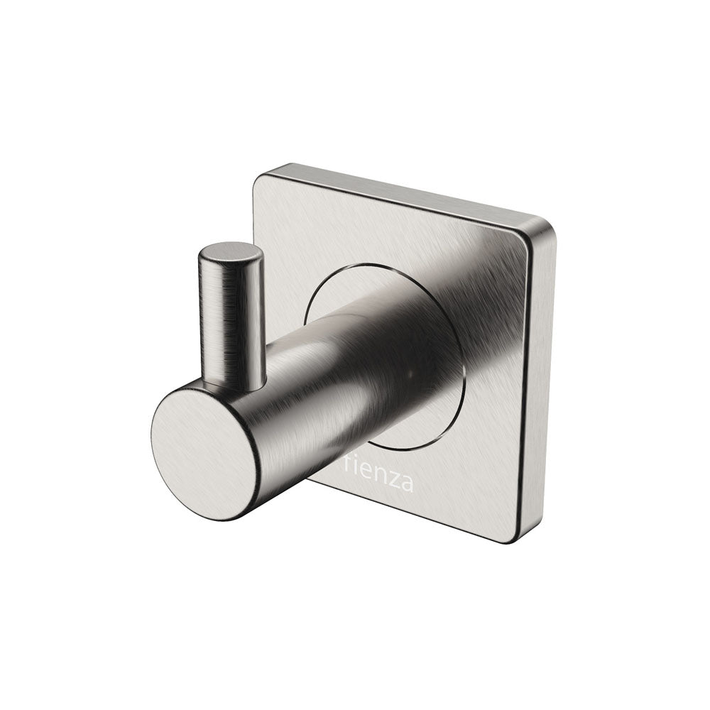 Fienza Sansa Single Robe Hook, Brushed Nickel
