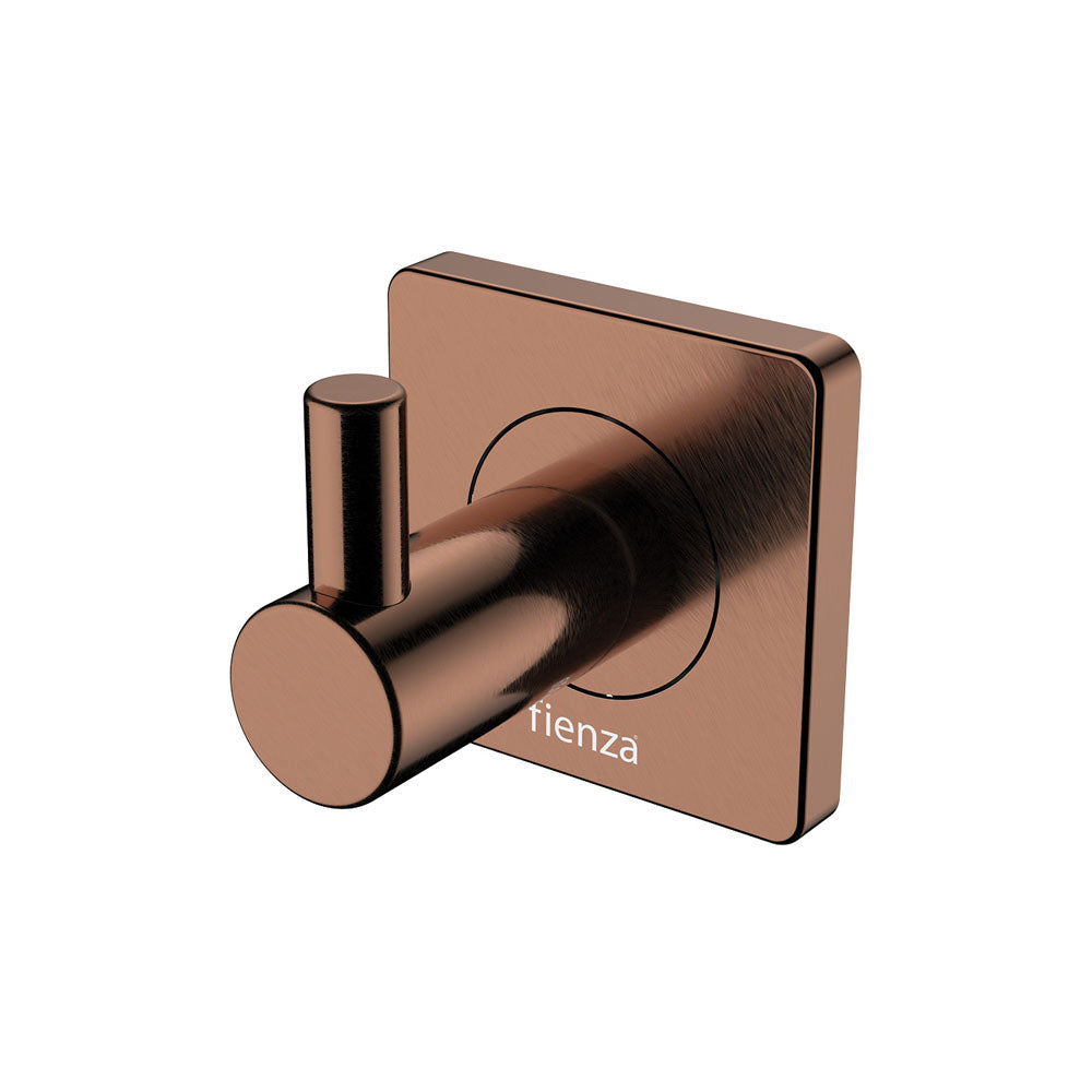 Fienza Sansa Single Robe Hook, Brushed Copper