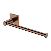 Fienza Sansa Dual Purpose Towel Rail Roll Holder, Brushed Copper