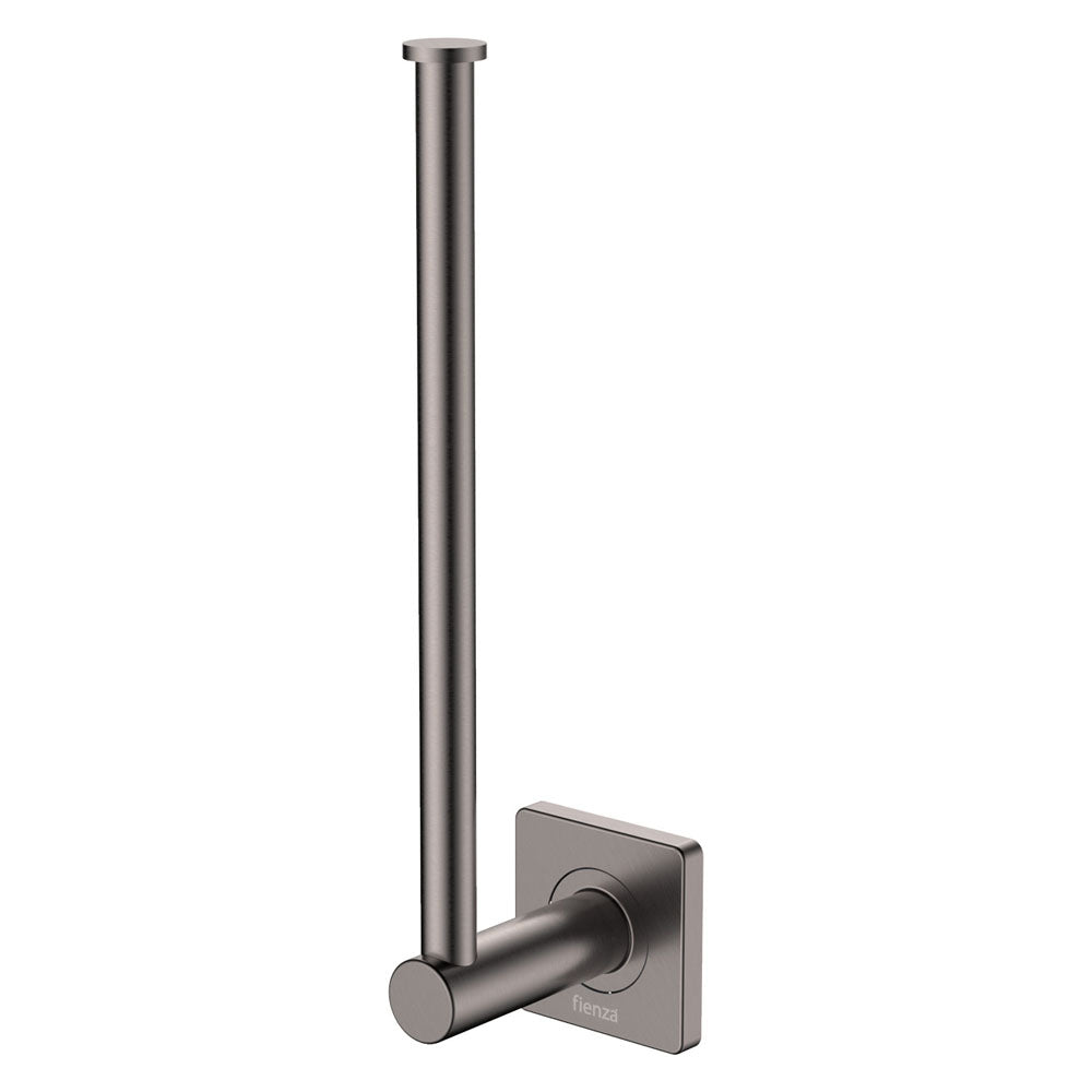 Fienza Sansa Dual Purpose Towel Rail Roll Holder, Gun Metal