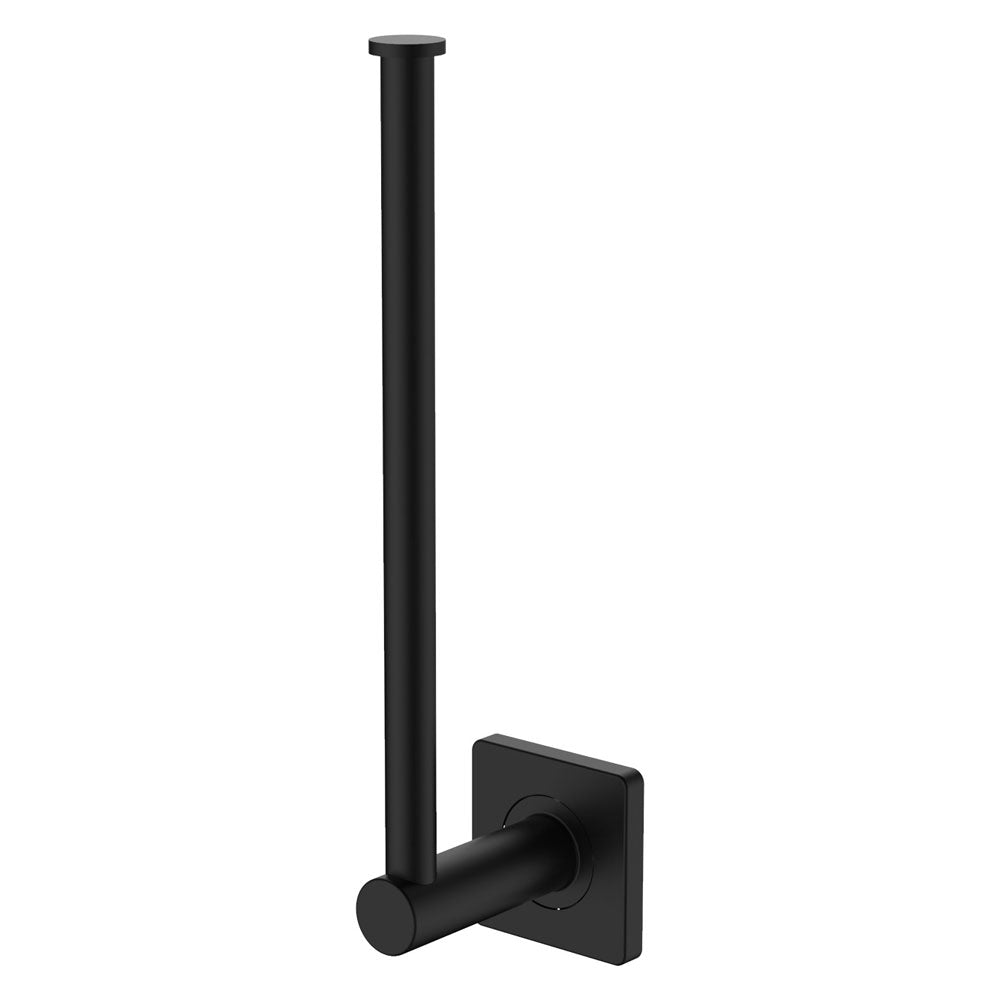 Fienza Sansa Dual Purpose Towel Rail Roll Holder, Matte Black