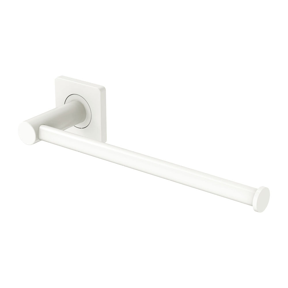 Fienza Sansa Dual Purpose Towel Rail/Roll Holder, Matte White
