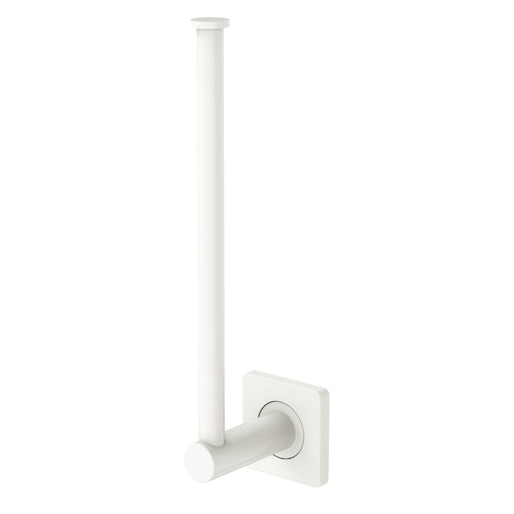 Fienza Sansa Dual Purpose Towel Rail/Roll Holder, Matte White