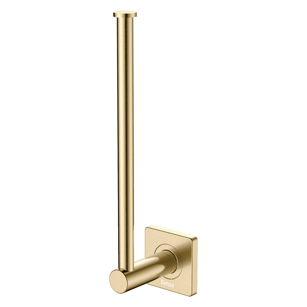 Fienza Sansa Dual Purpose Towel Rail Roll Holder, Urban Brass
