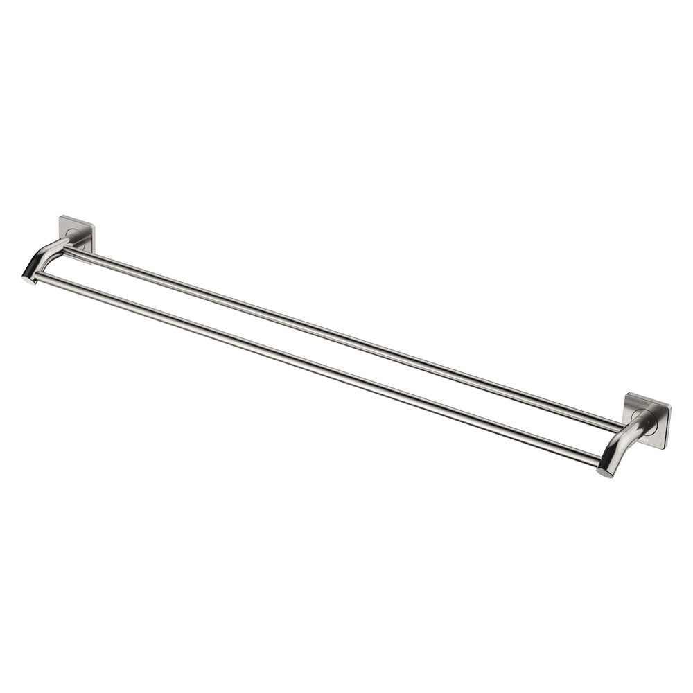 Fienza Sansa Double Towel Rail 900mm, Brushed Nickel