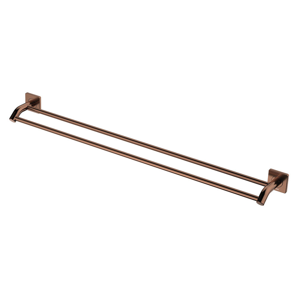 Fienza Sansa Double Towel Rail 900mm, Brushed Copper