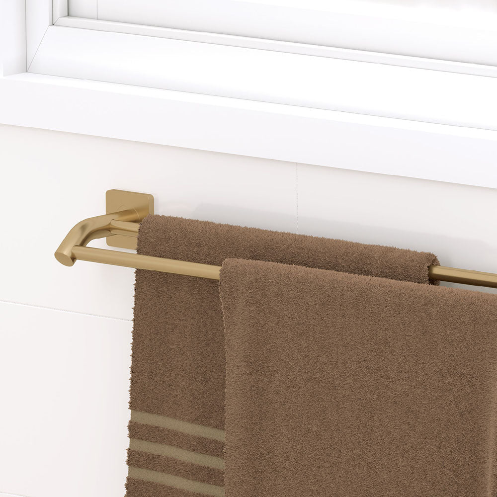 Fienza Sansa Double Towel Rail 900mm, Urban Brass