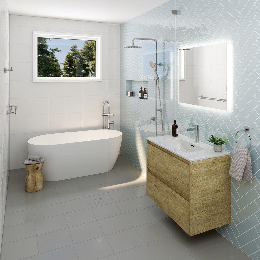 Fienza Sansa Double Towel Rail 900mm, Chrome