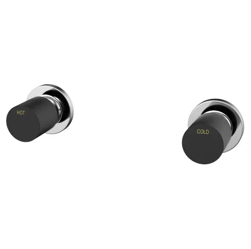 Millennium Finesa Wall Top Assemblies, Chrome & Matte Black