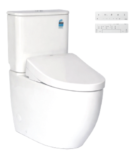 B&H Elongated BTW Suite + TOTO S5 WASHLET Elongated Shape CCT