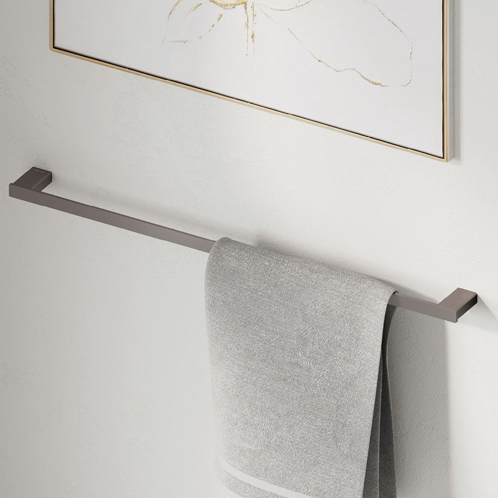 Fienza Tono 610 Single Towel Rail, Gun Metal