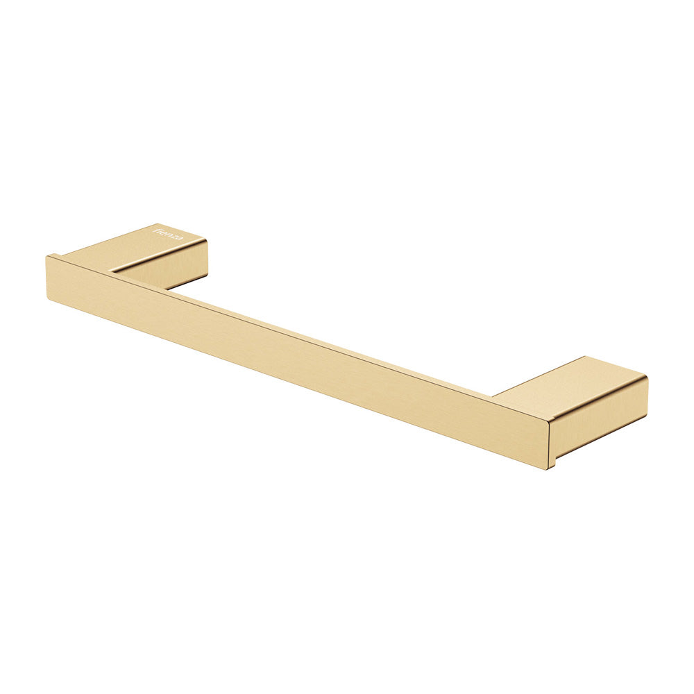 Fienza Tono Single Hand Towel Rail 300mm SS, Urban Brass