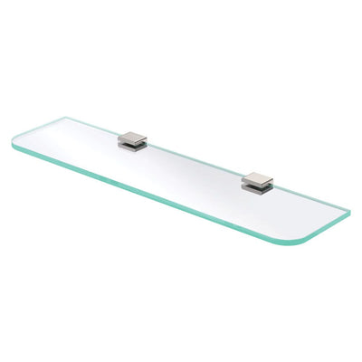 Fienza Tono Glass Shelf 500mm, Brushed Nickel