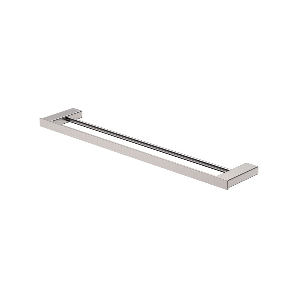 Fienza Tono 610 Double Towel Rail, Brushed Nickel