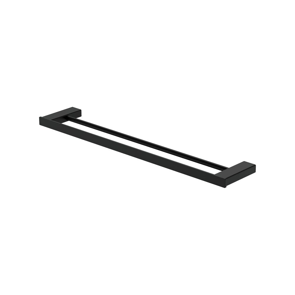 Fienza Tono 610 Double Towel Rail, Matte Black