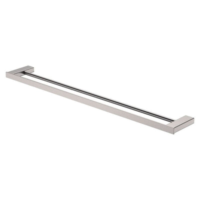 Fienza Tono 810 Double Towel Rail, Brushed Nickel