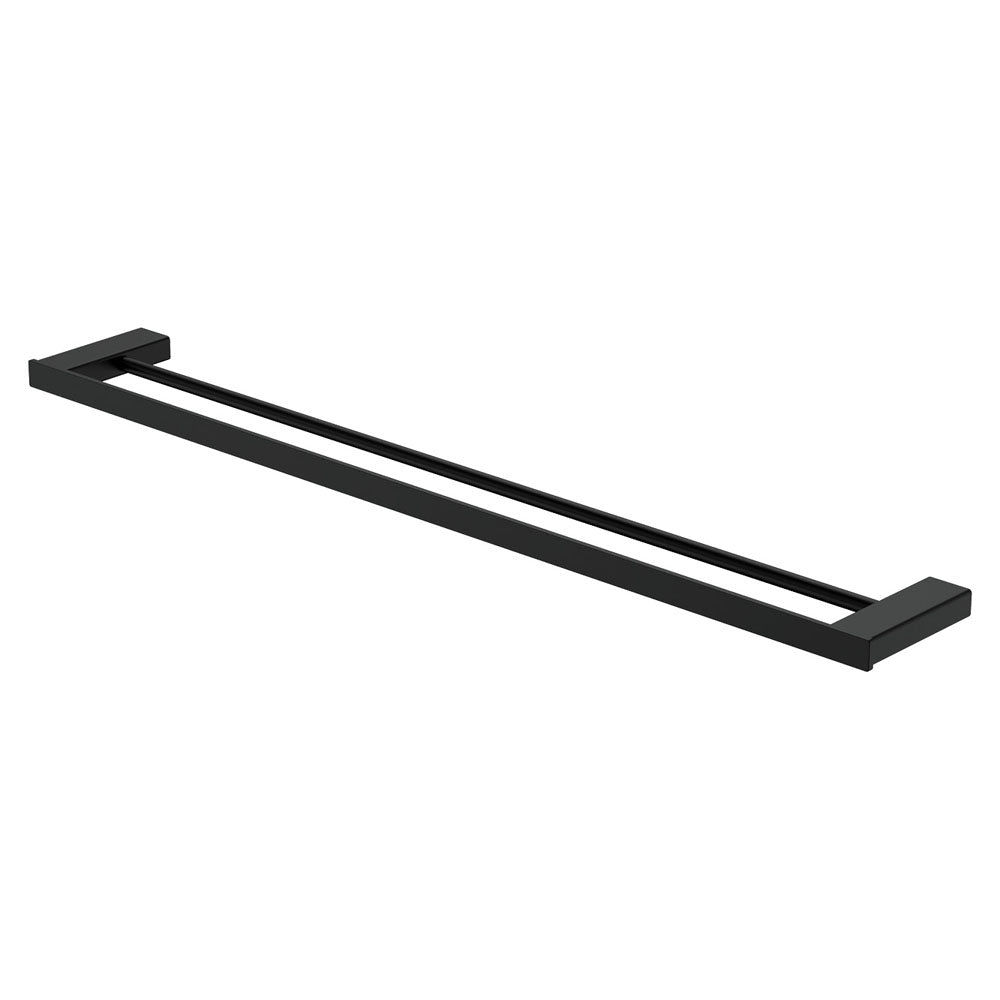 Fienza Tono 810 Double Towel Rail, Matte Black