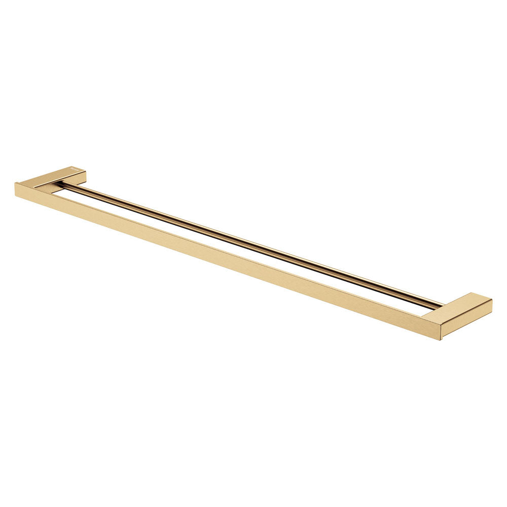 Fienza Tono 810 Double Towel Rail, Urban Brass