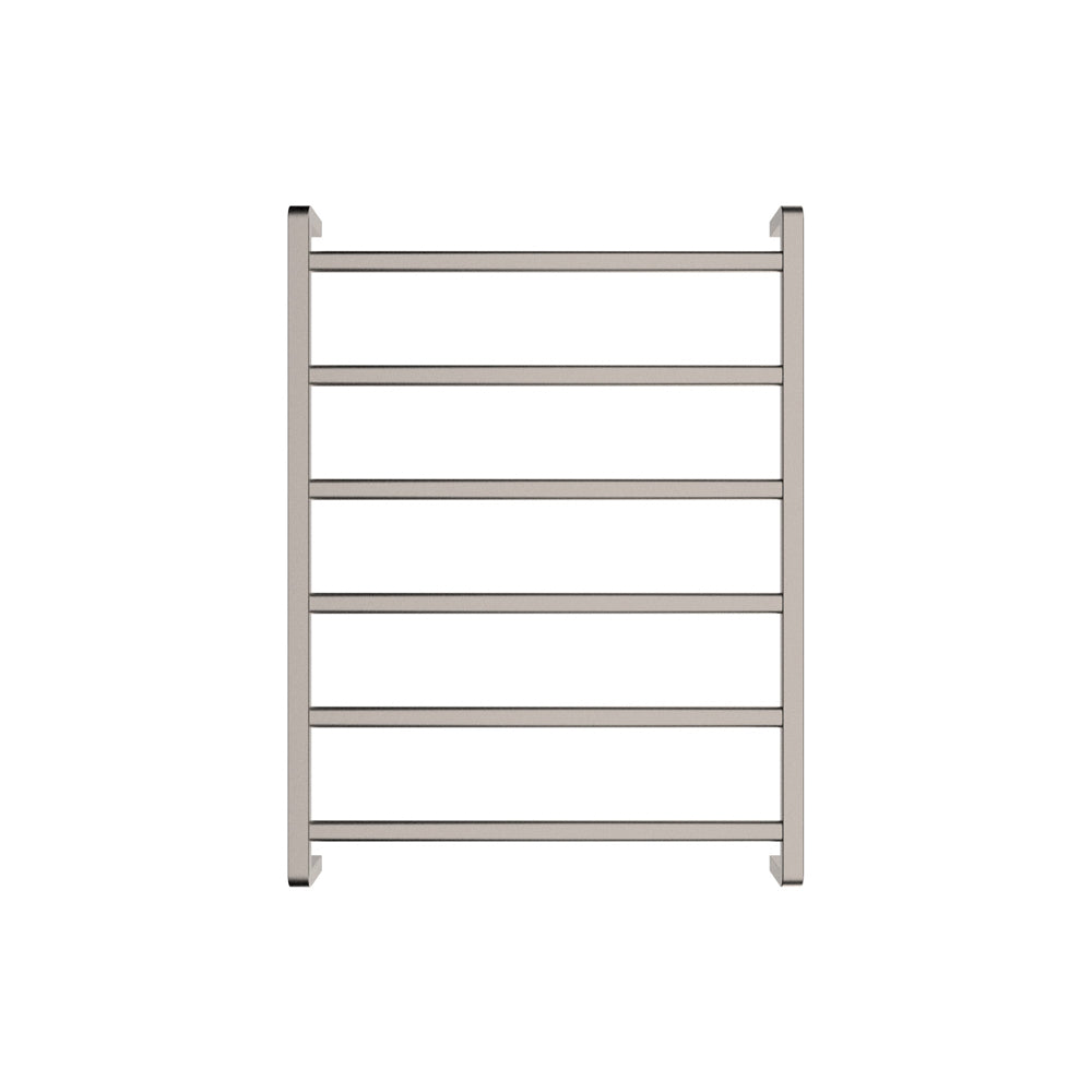Fienza Tono Heated Towel Rail, 600 x 800mm, Brushed Nickel