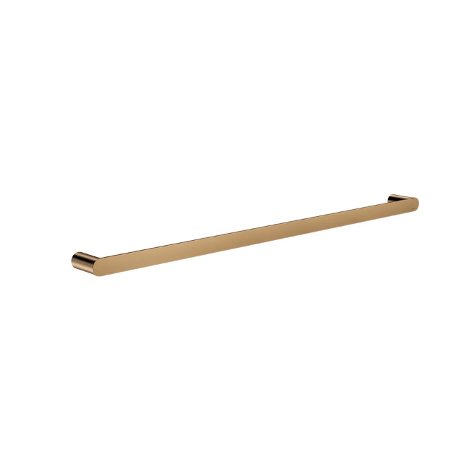 Meir Curvae Single Towel Rail 800mm, Lustre Bronze