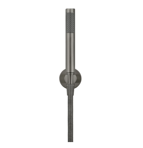 Meir Round Hand Shower on Fixed Bracket, Shadow
